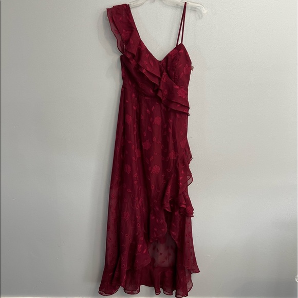 Lulu's Burgundy Maxi Dress - Picture 7 of 11